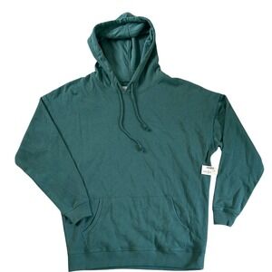 Aeropostale Mens Hoodie Teal Green Pullover Fleece Sweatshirt Size M 9891